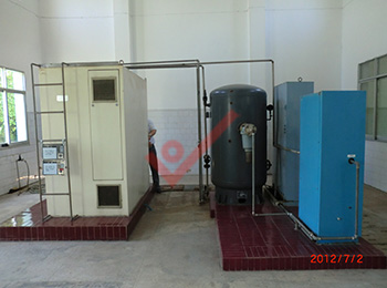 九江石化1200g臭氧發(fā)生器現場調試圖